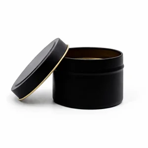 4 oz Candle Tins, Black