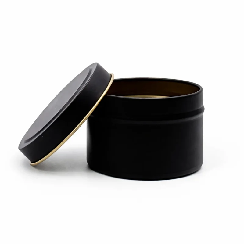 4 oz Candle Tins, Black