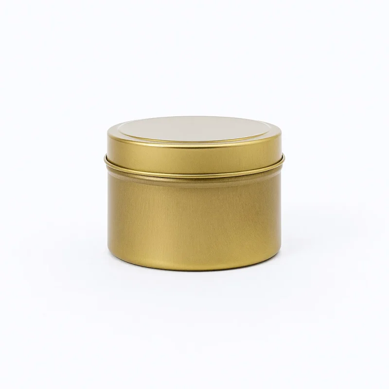 4 oz Candle Tins, Gold