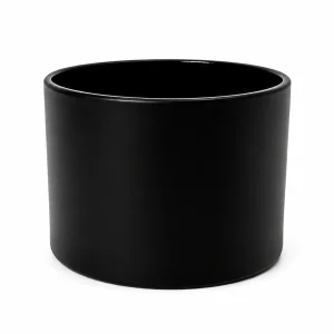 18.5 oz Three Wick Candle Glass, Matte Black