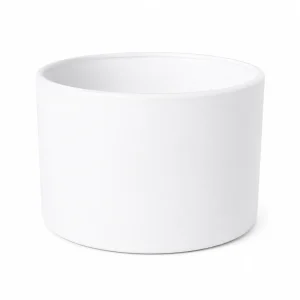 18.5 oz Three Wick Candle Glass, Matte White