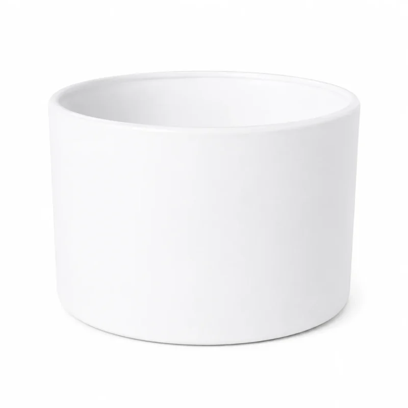 18.5 oz Three Wick Candle Glass, Matte White - Pack of 6 1 18.5 oz Three Wick Candle Glass, Matte White
