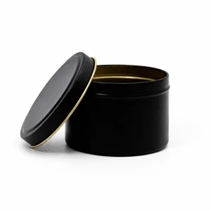 6 oz Candle Tins, Black