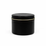 6 oz Candle Tins, Black - Pack of 12 2 6 oz Candle Tins, Black