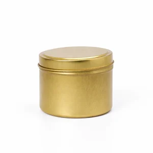 6 oz Candle Tins, Gold