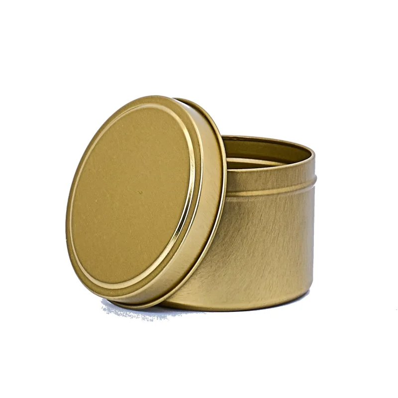 6 oz Candle Tins, Gold