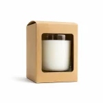 6.5 oz Candle Box With Window, Kraft