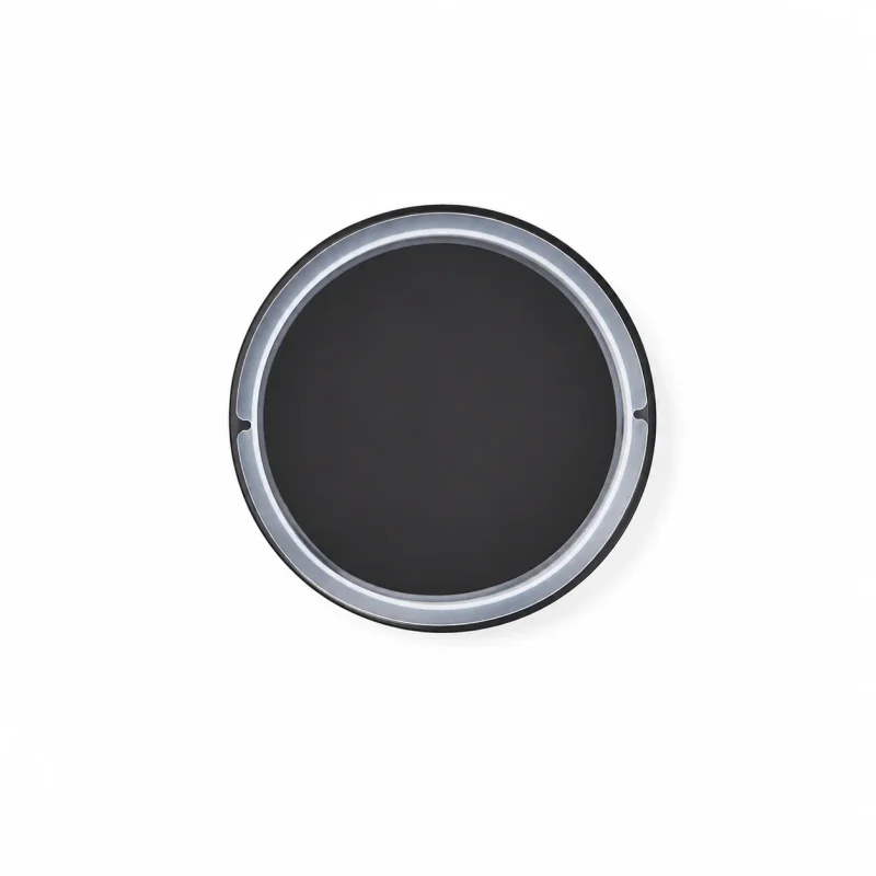 6.5 oz Steel Candle Lid, Black
