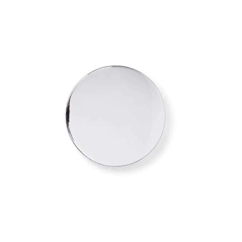 6.5 oz Steel Candle Lid, Silver