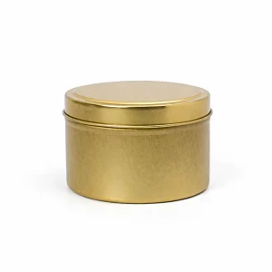 8 oz Candle Tins, Gold