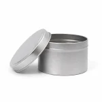 8 oz Candle Tins, Silver