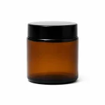 3.3 oz Glass Jar With Lid, Amber - Pack of 6 2 3.3 oz Glass Jar With Lid, Amber