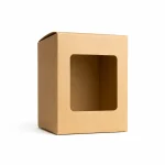 10 oz Candle Box With Window, Kraft