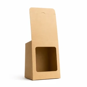 10 oz Candle Box With Window, Kraft
