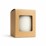 10 oz Candle Box With Window, Kraft
