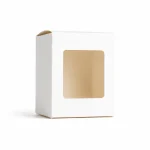 10 oz Candle Box With Window, White - Pack of 6 2 10 oz Candle Box With Window, White
