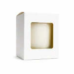 10 oz Candle Box With Window, White - Pack of 6 4 10 oz Candle Box With Window, White
