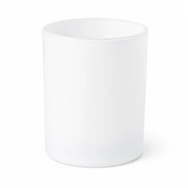 6.5 oz Candle Glass, Matte White - Pack of 6 1 6.5 oz Candle Glass, Matte White