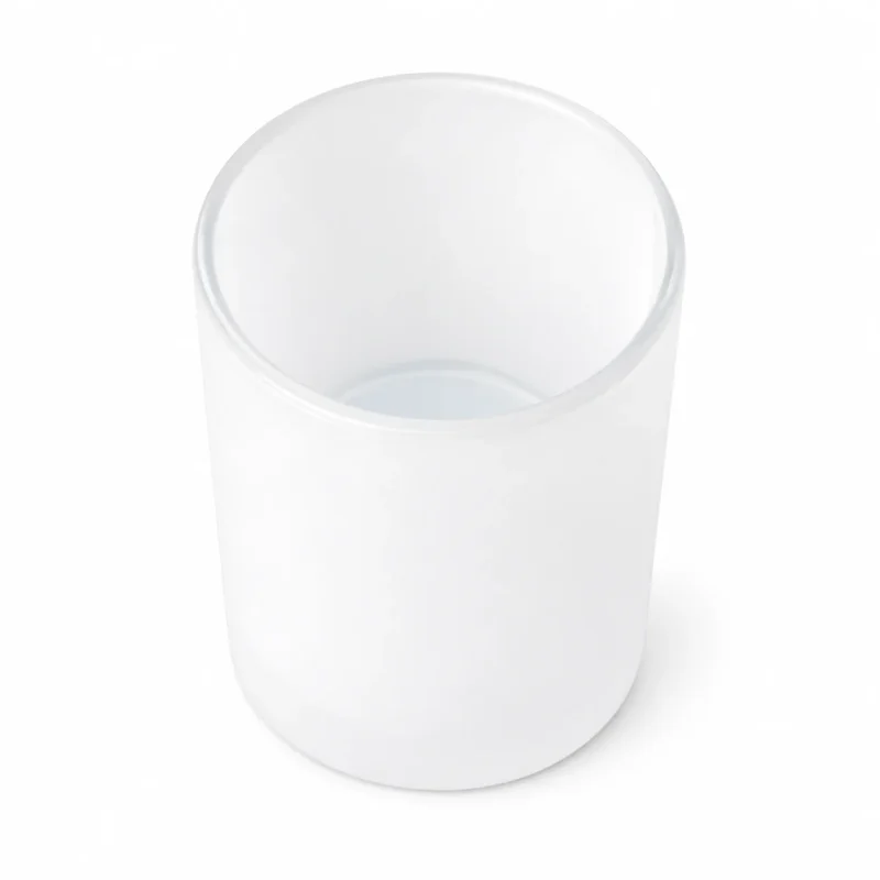 6.5 oz Candle Glass, Matte White