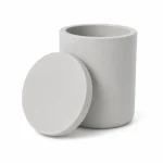 6.5 oz Concrete Candle Jar With Lid, Gray - Pack of 6 3 6.5 oz Concrete Candle Jar With Lid, Gray