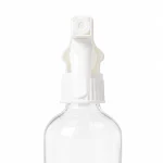 8 oz Clear Glass Spray Bottle With White Trigger - Pack of 6 3 8oz Clear Glass Spray Bottle With White Trigger
