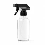 8oz Clear Glass Spray Bottle With Black Trigger