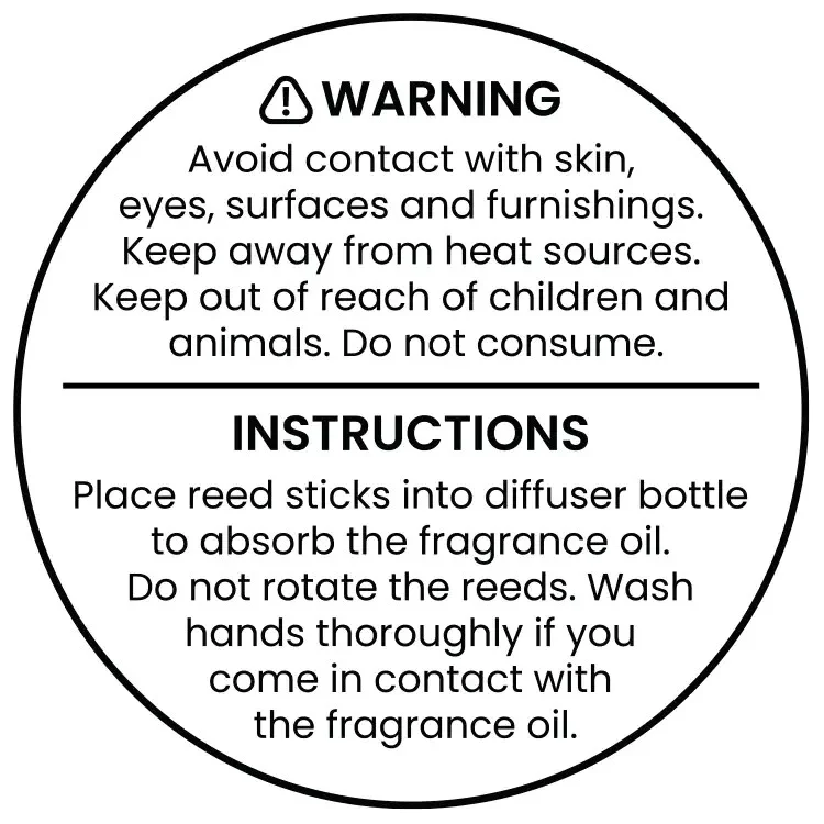1.5" Circle Warning Label