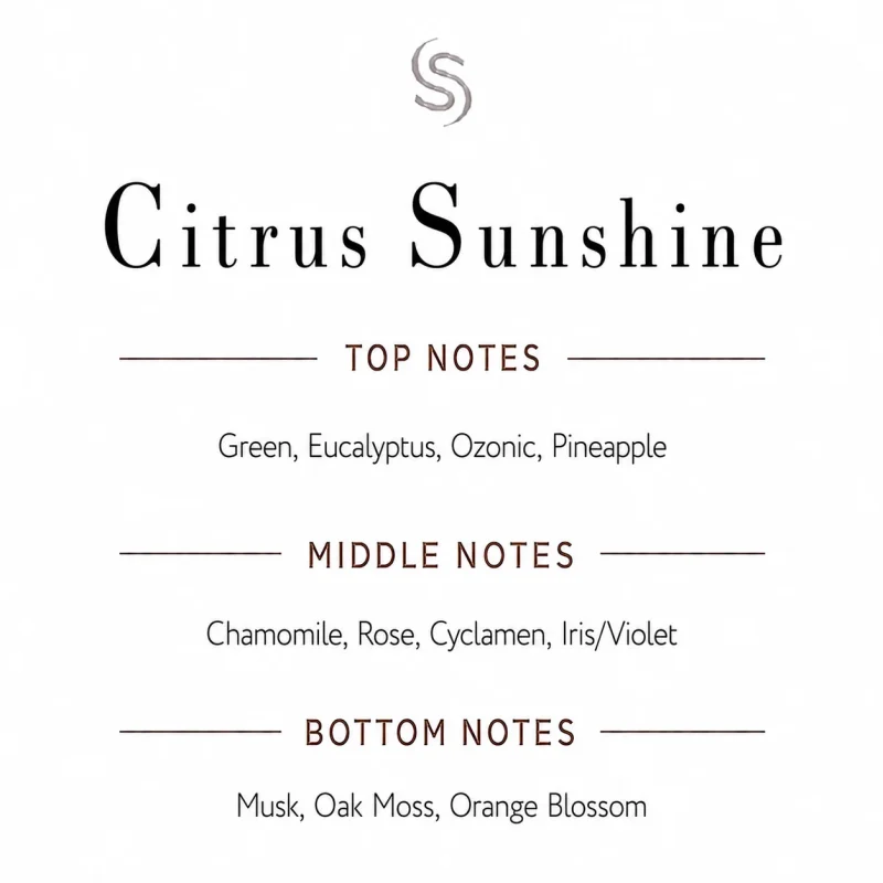 Citrus Sunshine Fragrance Oil Notes