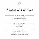 Santal & Coconut Fragrance Oil 3 Santal & Coconut Fragrance Oil Notes