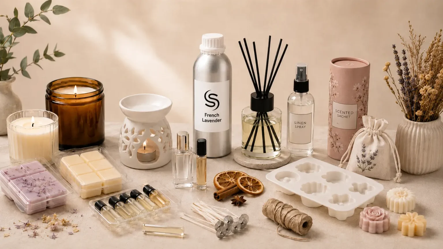Candle, fragrance and wax melt making supplies from Scented Supplies
