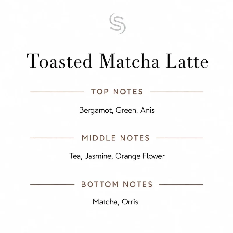 Toasted Matcha Latte Fragrance Oil Notes